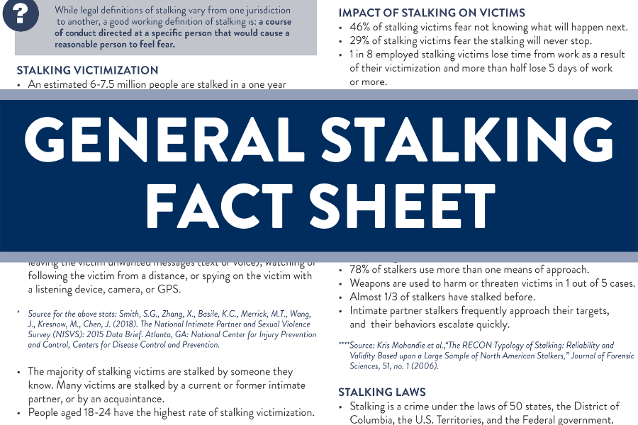 General Stalking Fact Sheet